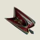 [French calf] <br>Half L zip wallet<br>Color: Dark green<br>[Scheduled to arrive in late December]