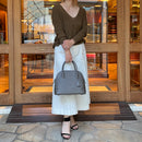 [Shrink leather] <br>Round shoulder<br>Color: etangle