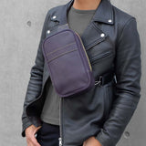 [French calf] <br>body bag<br>color: purple<br>[Made to order]