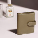 [フレンチカーフ] <br>ホックアップウォレット<br>color：トープ