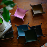 [French calf] <br>tray<br>color: taupe