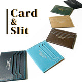 [French calf] <br>card & slit<br>color: navy