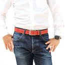 [Croco pattern leather] <br>35mm belt<br>color: Red