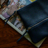 [French calf] <br>Pouch M<br>color: navy