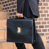 [French calf] <br>2 knob kabuse bag<br>color: navy<br>[Made to order]