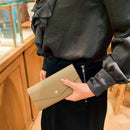 [French calf] <br>Flap long wallet<br>color: Tope