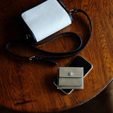 [French calf] <br>mini snap wallet<br>color: taupe