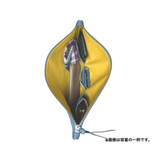 [フレンチカーフ] <br>コンビ　クラッチバッグ<br>color：アクアブルー×トープ<br>【ご予約受付中：お届け目安３ヶ月程】