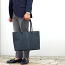 [French calf] <br>Royal tote bag<br>color: Navy x off -white stitch<br>[Made to order]