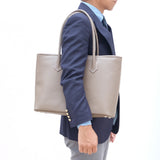 [French calf] <br>Royal M tote bag<br>color: taupe