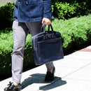 [Smooth leather] <br>Pole brief<br>color: Navy x black