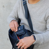 [Rich French]<br>one shoulder backpack<br>color: navy