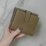 [フレンチカーフ] <br>ホックアップウォレット<br>color：トープ