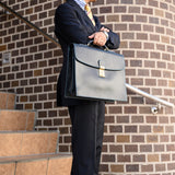 [French calf] <br>2 knob kabuse bag<br>color: navy<br>[Made to order]
