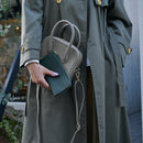 [Shrink leather]<br>Postman mini shoulder<br>color: Tope