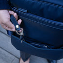 [French calf] <br>key ring<br>color: Navy