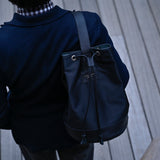 [Rich French]<br>one shoulder backpack<br>color: navy