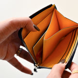 [Indigo dyeing] <br>Half L zip wallet