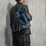 [Rich French]<br>one shoulder backpack<br>color: navy