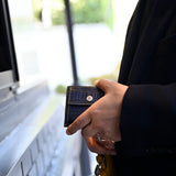 [Indigo dyed crocodile] <br>mini snap wallet<br>[Made to order]