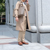 [French calf] <br>Royal M tote bag<br>color: taupe
