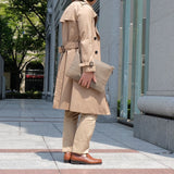 [French calf] <br>clutch bag<br>color: taupe<br>[Made to order]
