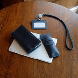 [French calf] <br>pocket size notebook cover<br>color: navy