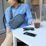 [French calf] <br>body bag<br>color: navy<br>[Made to order]
