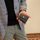 [French calf] <br>Mini -snap wallet<br>color: Navy