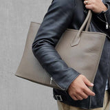 [French calf] <br>Royal M tote bag<br>color: taupe