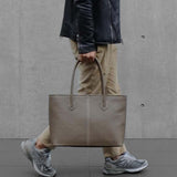 [French calf] <br>Royal M tote bag<br>color: taupe