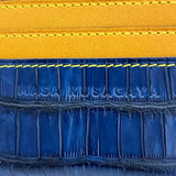 [Indigo dyed crocodile] <br>mini snap wallet<br>[Made to order]