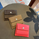 [French calf] <br>Mini -snap wallet<br>color: Pink Azare