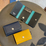 [French calf] <br>key case<br>color: navy