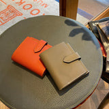 [フレンチカーフ] <br>ホックアップウォレット<br>color：トープ