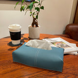 [French calf] <br>box tissue cover<br>color: Jean blue
