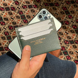 [French calf] <br>card & slit<br>color: dark green