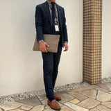 [French calf] <br>clutch bag<br>color: taupe<br>[Made to order]