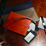[French calf] <br>ID strap double-sided vertical<br>color: navy