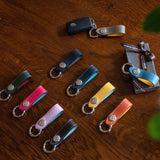 [French calf] <br>keychain<br>color: mauve pink