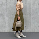 [Shrink leather]<br>Postman mini shoulder<br>color: Tope