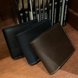 [French calf]<br>international wallet<br>color: black