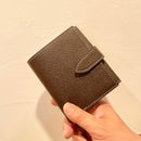 [French calf] <br>Hook -up wallet<br> color: Dark brown