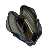 [Sustainable shrink leather] <br>briefcase<br>color: navy