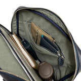 [Sustainable shrink leather] <br>briefcase<br>color: navy