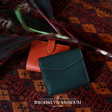 [French calf] <br>hookup wallet<br>color: dark green