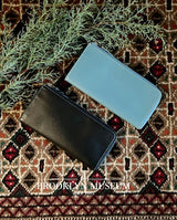 [French calf] <br>L zip long wallet<br>color: black
