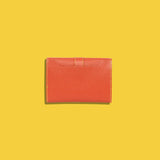 [French calf] <br>belt card case<br>color: orange